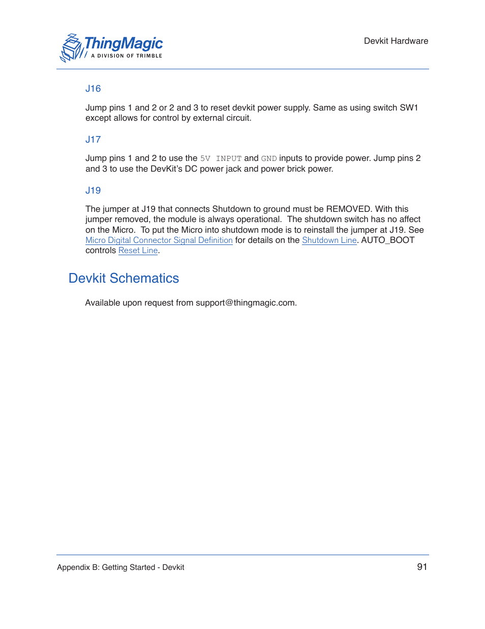 Devkit schematics | ThingMagic Micro Hardware User Manual | Page 96 / 105
