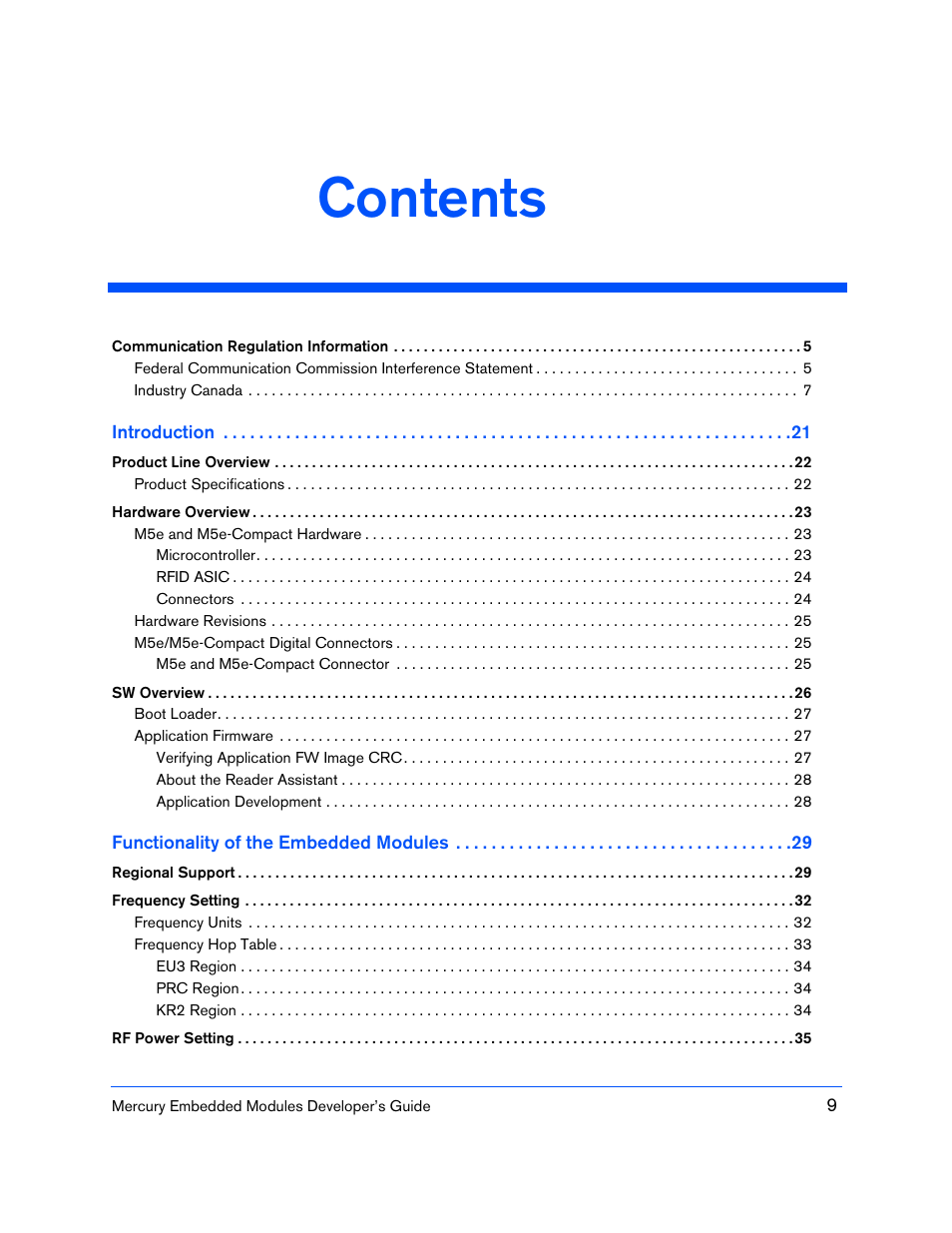 ThingMagic M5e-Compact User Manual | Page 9 / 252