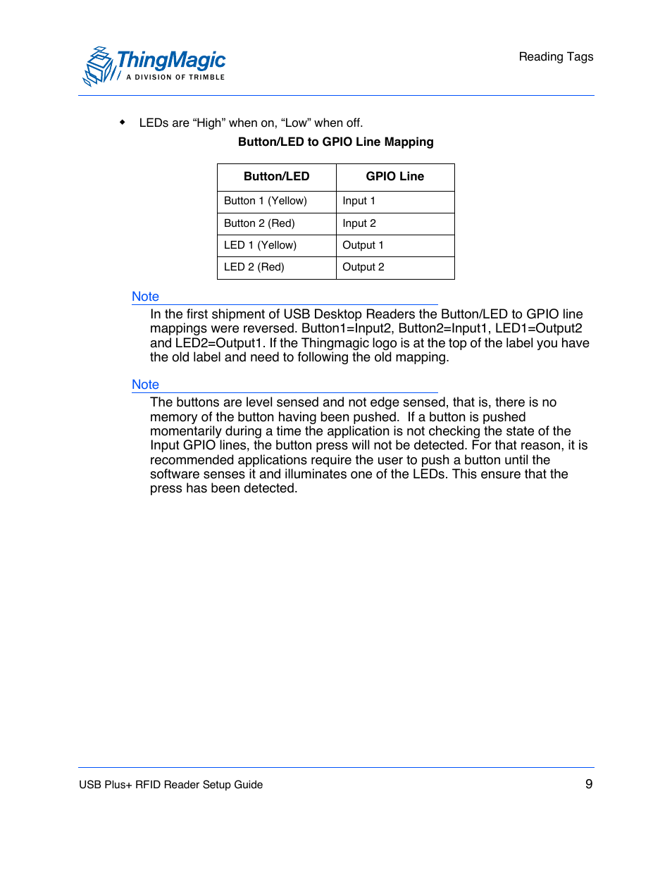 ThingMagic USB Plus+ RFID Reader User Manual | Page 9 / 16