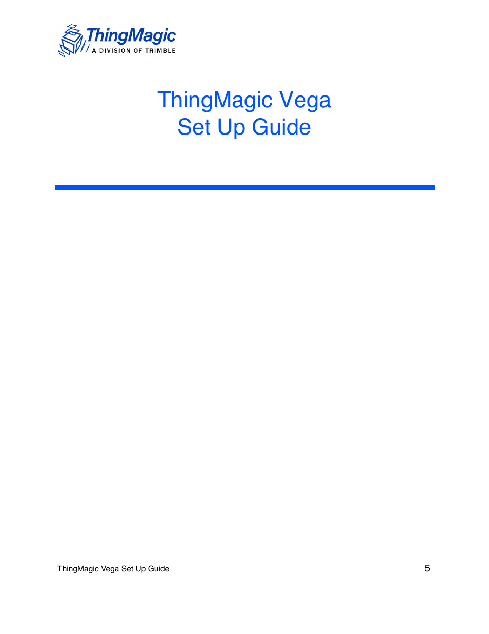 Thingmagic vega set up guide | ThingMagic Vega User Manual | Page 5 / 20