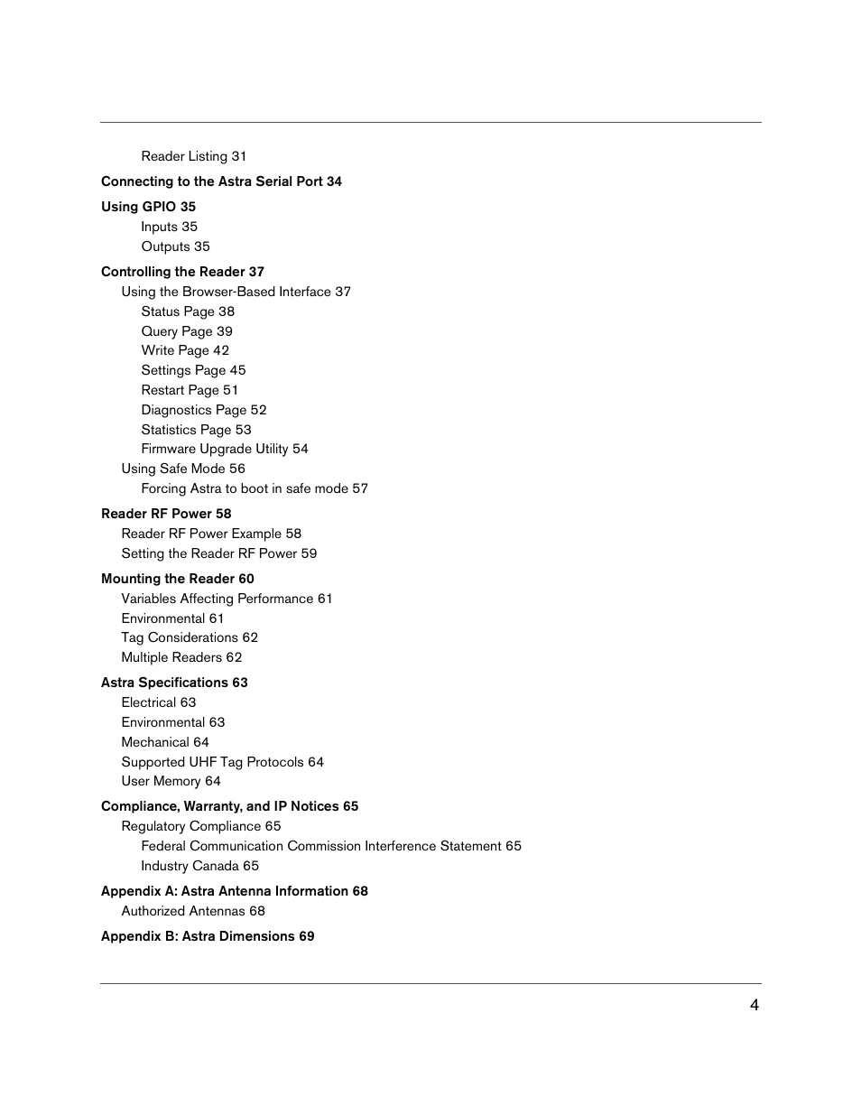 ThingMagic Astra User Manual | Page 4 / 75