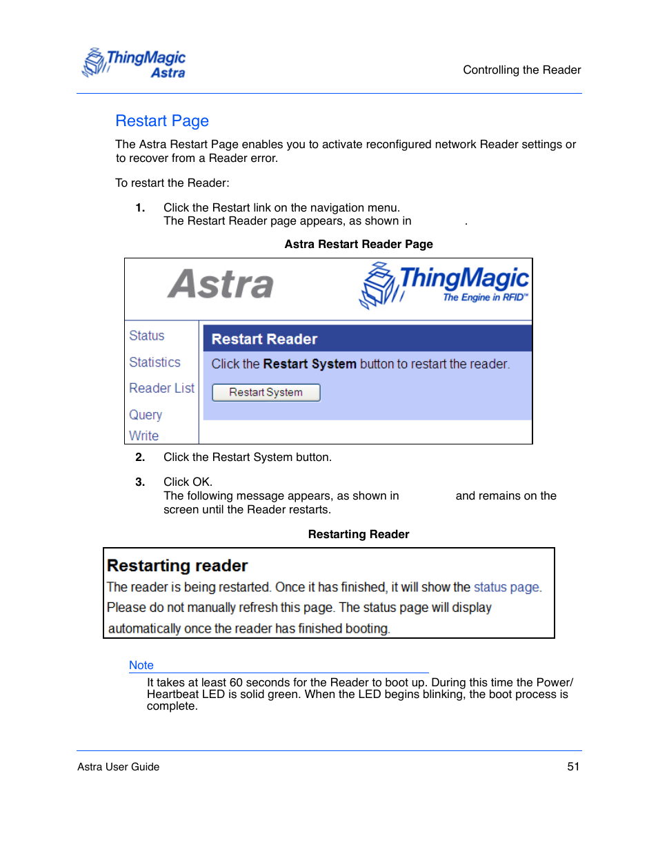 Figure 16, Figure 17, And remai | Restart page | ThingMagic Astra User Manual | Page 51 / 75