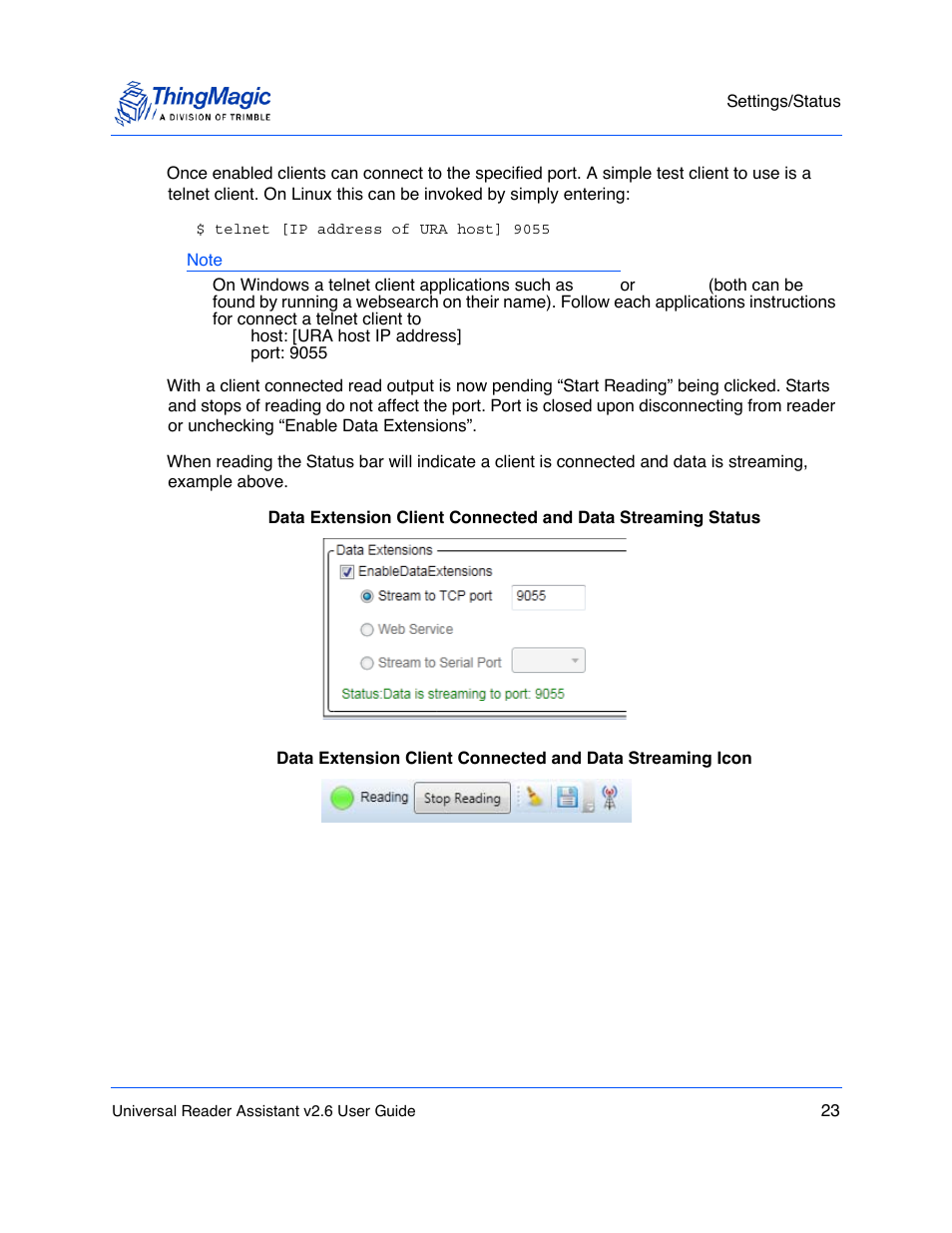 ThingMagic Universal Reader Assistant 2.6 User Manual | Page 23 / 34