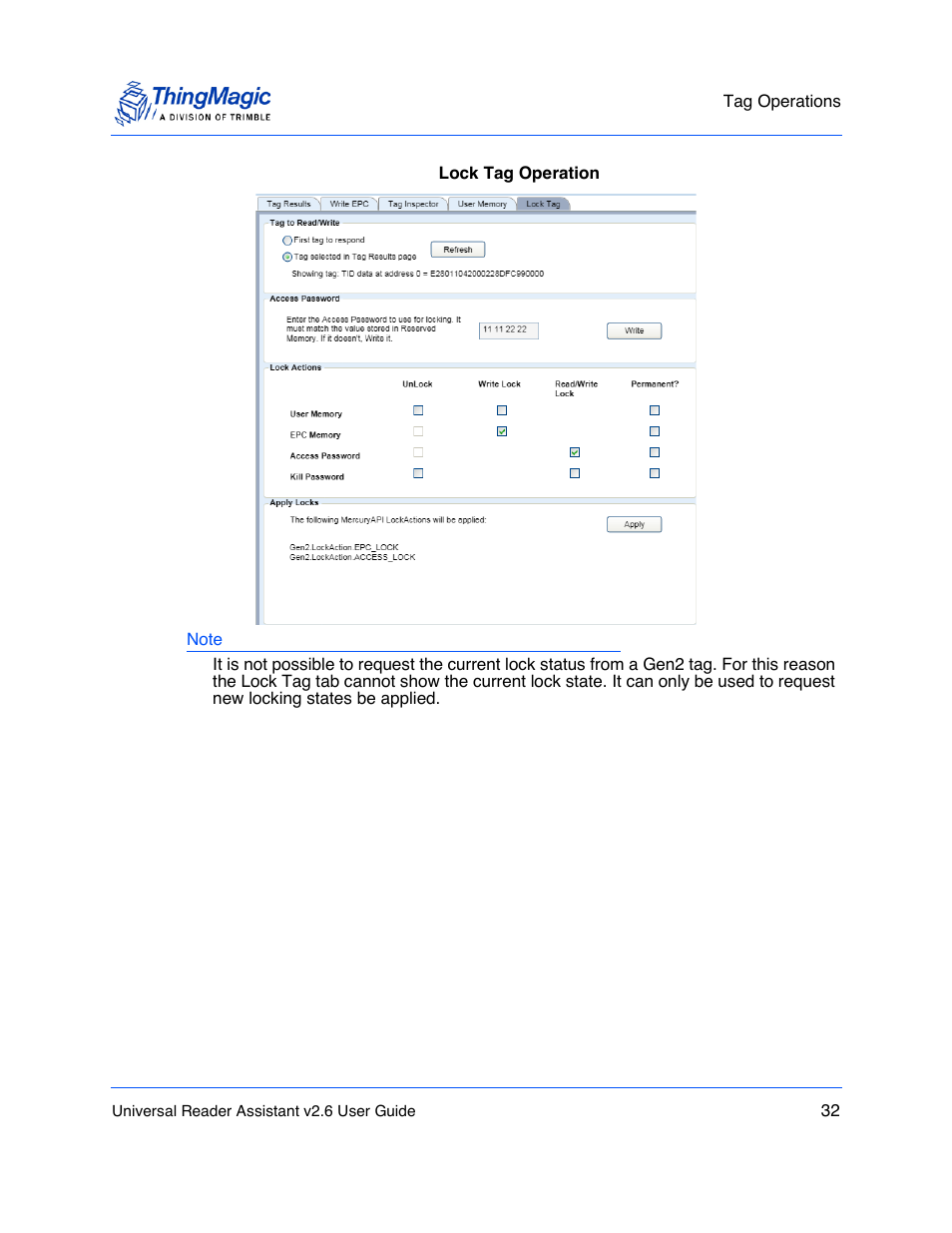 ThingMagic Universal Reader Assistant 2.6 User Manual | Page 32 / 34