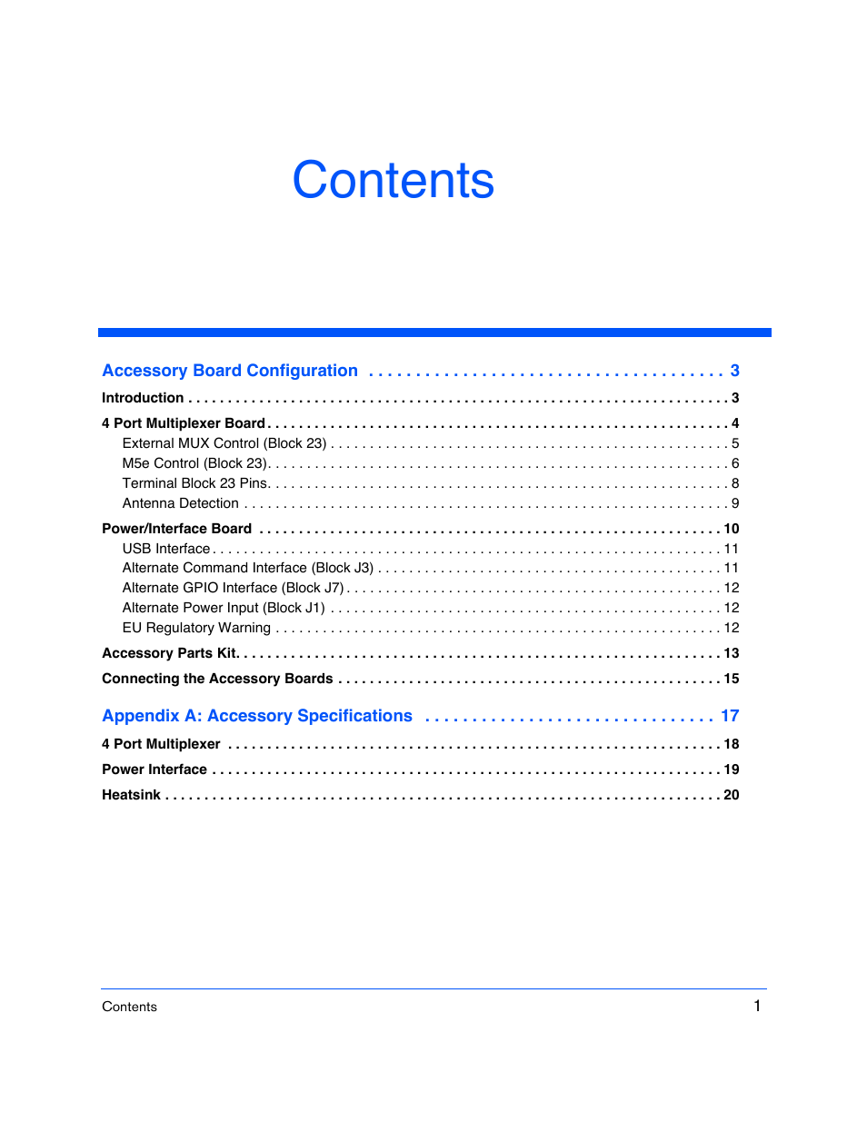 ThingMagic M5e User Manual | Page 3 / 21