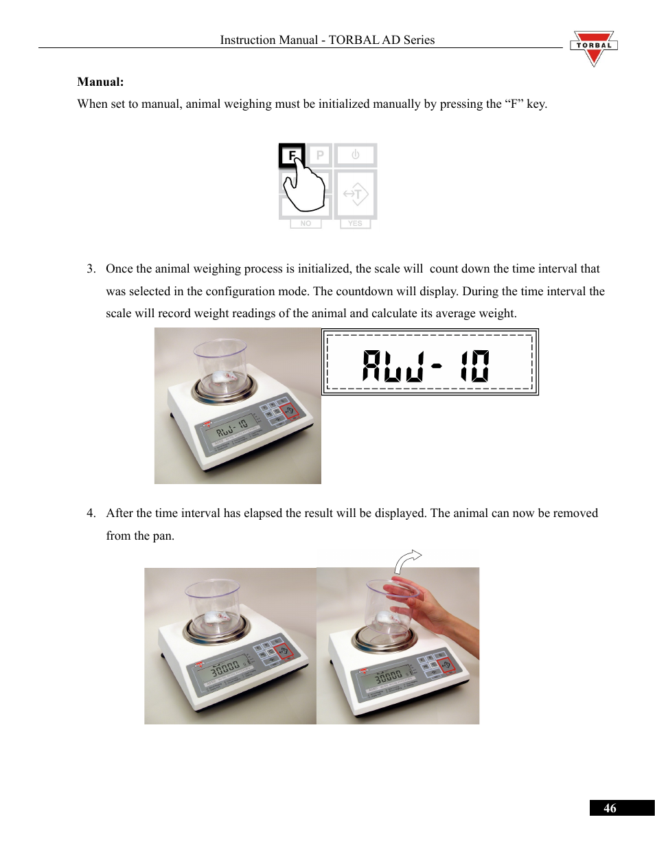 Torbal AD50 Series Manual User Manual | Page 46 / 67