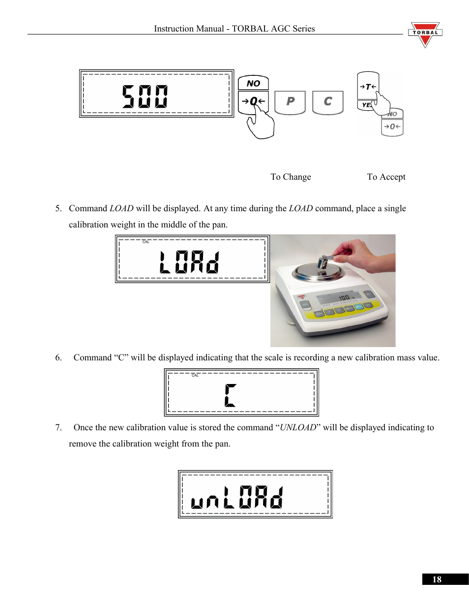 Torbal AGC Series Manual User Manual | Page 18 / 75