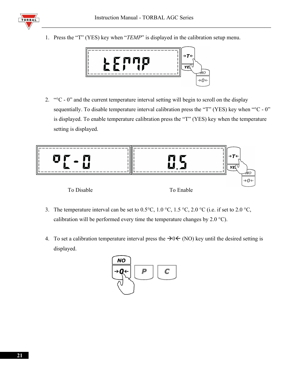 Torbal AGC Series Manual User Manual | Page 21 / 75