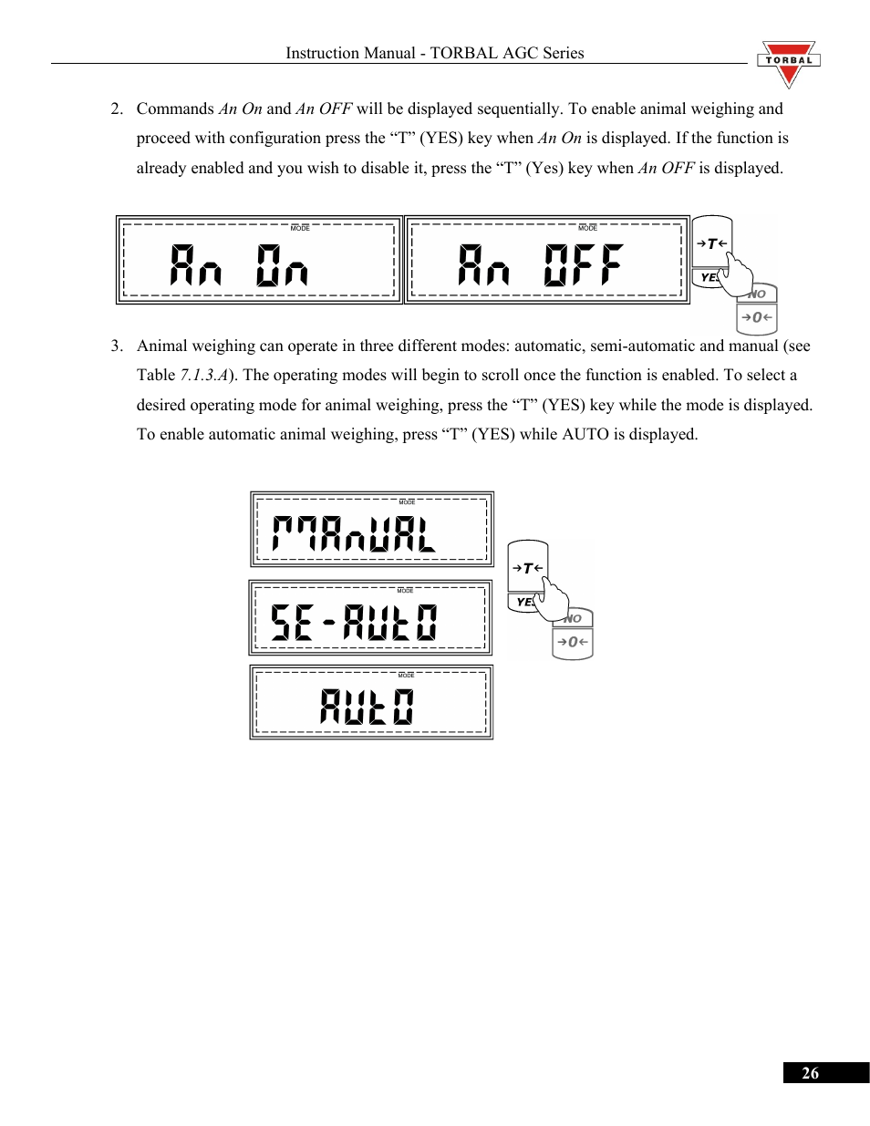 Torbal AGC Series Manual User Manual | Page 26 / 75