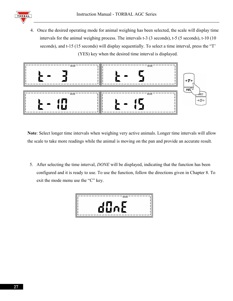 Torbal AGC Series Manual User Manual | Page 27 / 75