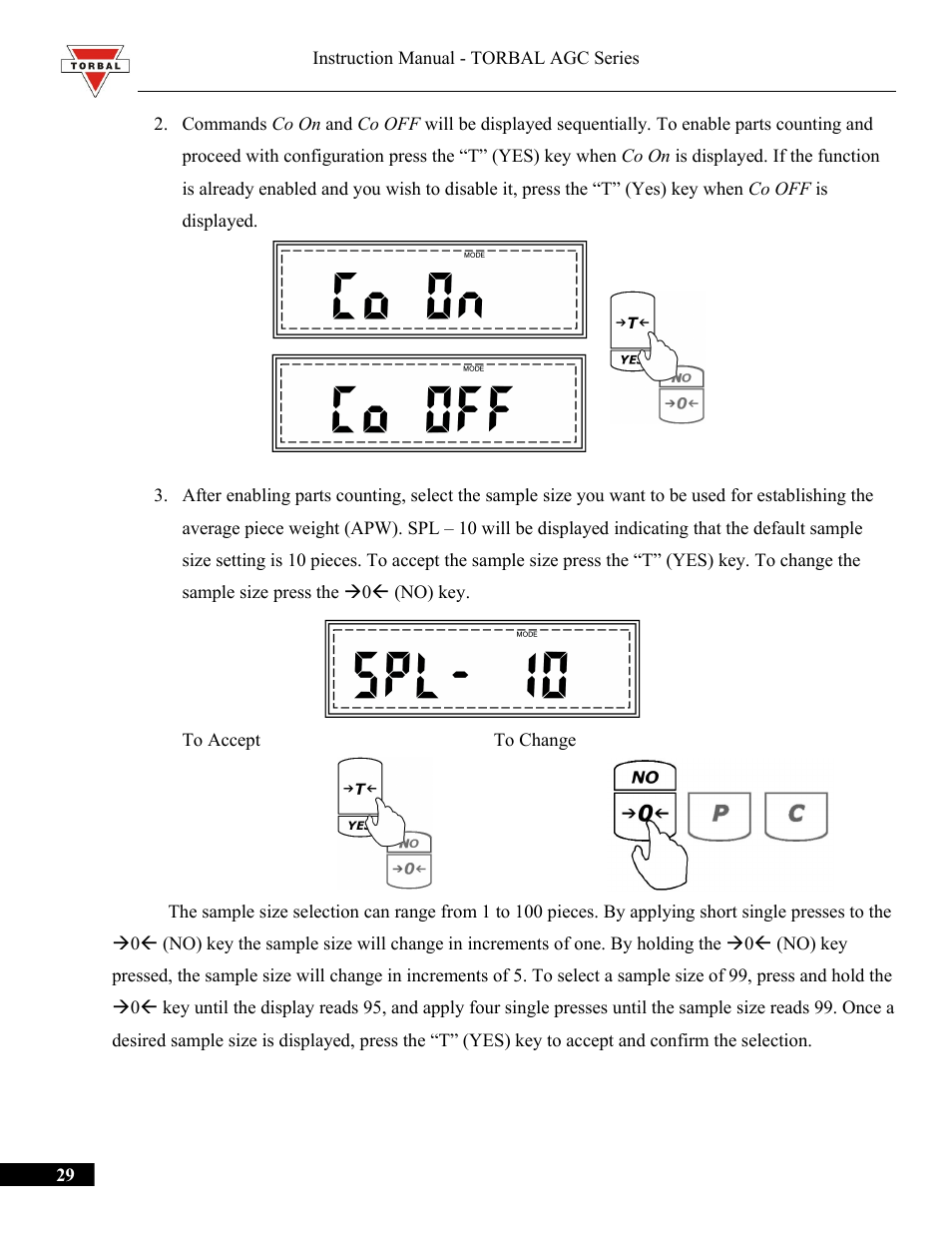 Torbal AGC Series Manual User Manual | Page 29 / 75