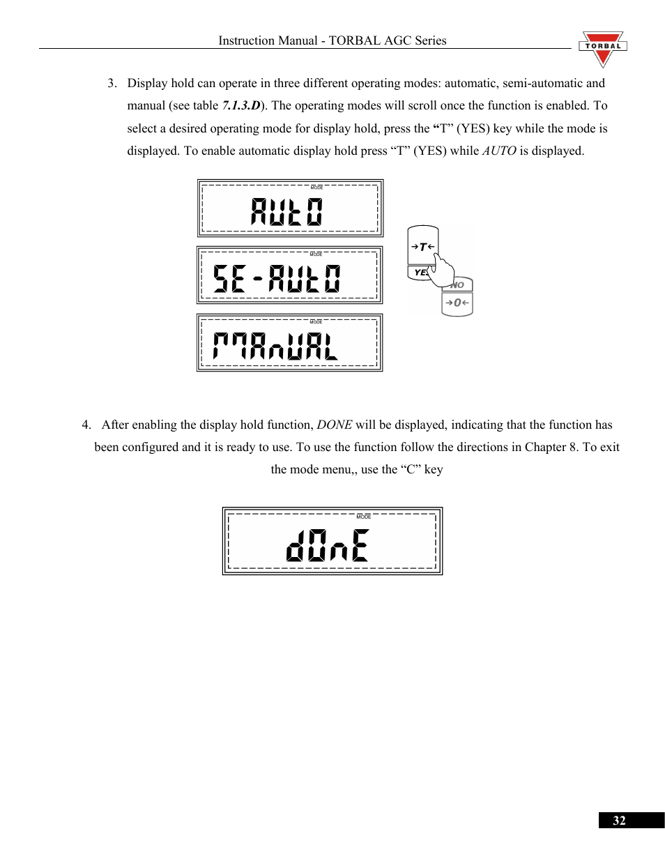 Torbal AGC Series Manual User Manual | Page 32 / 75