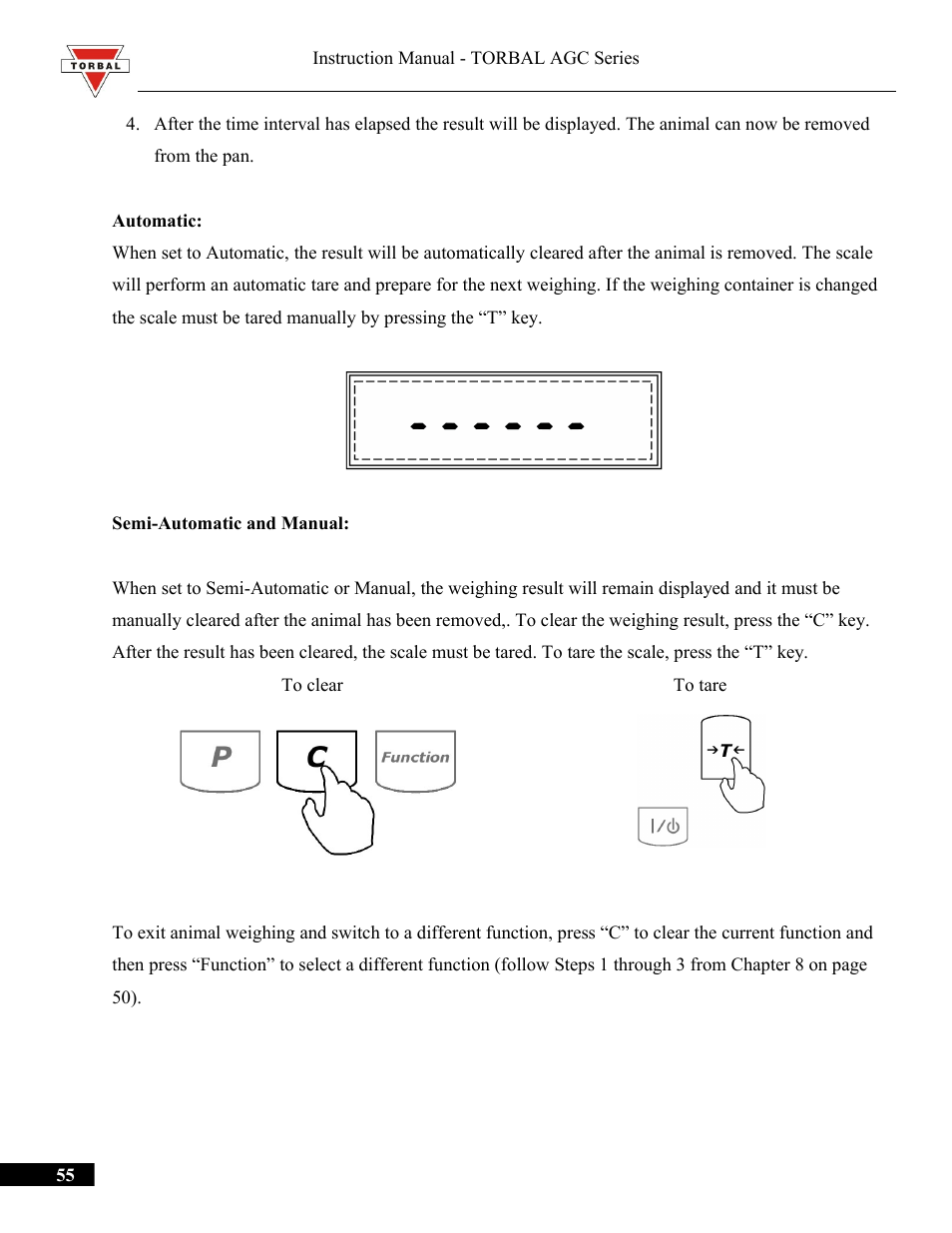 Torbal AGC Series Manual User Manual | Page 55 / 75