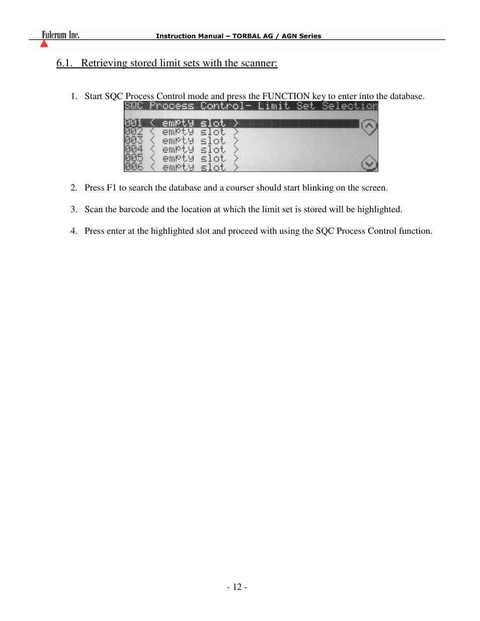 Torbal AG Series User Manual | Page 12 / 12