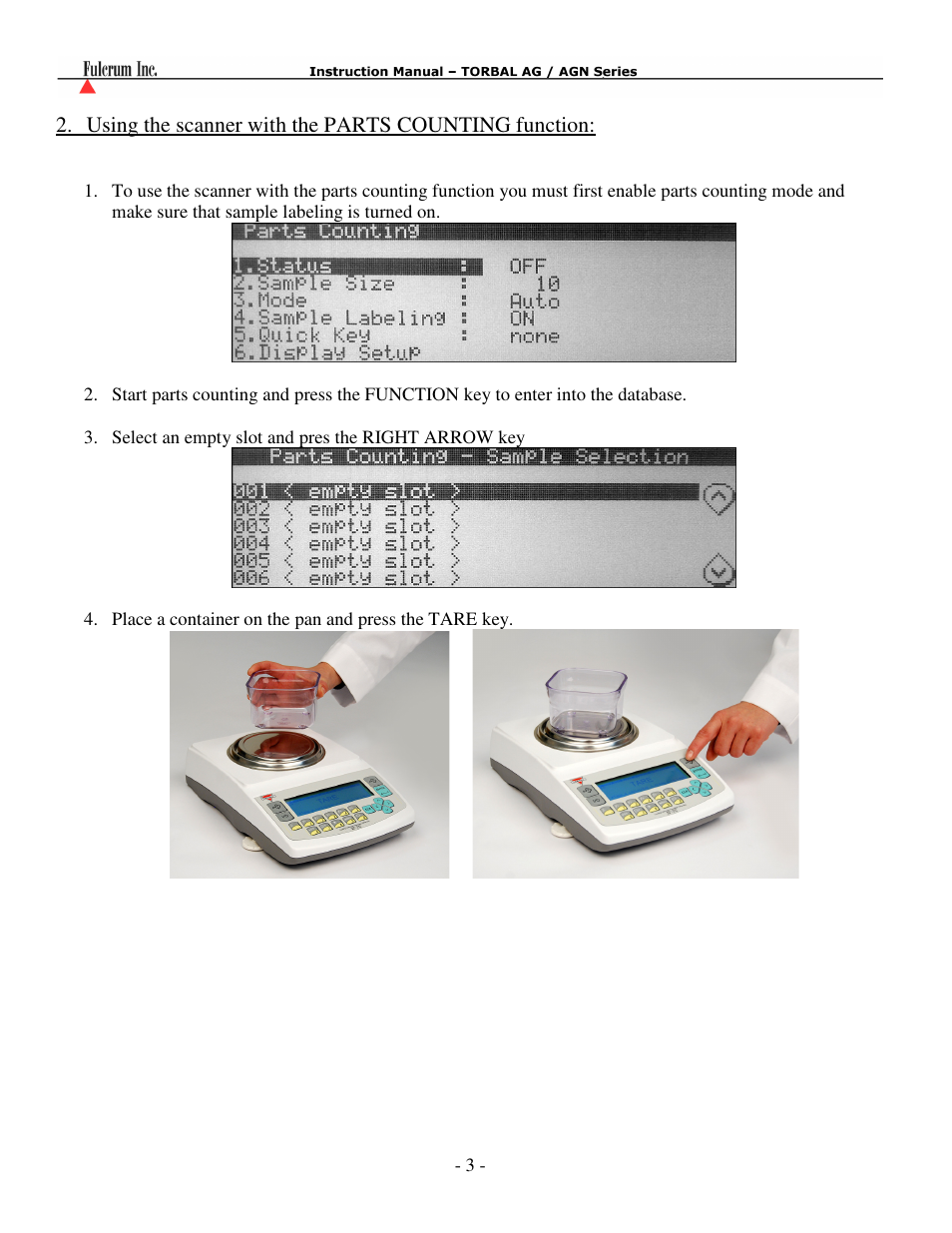 Torbal AG Series User Manual | Page 3 / 12