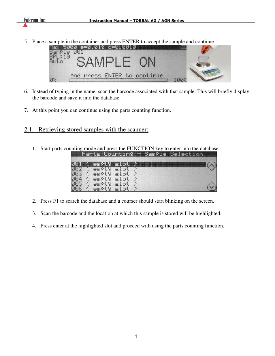Torbal AG Series User Manual | Page 4 / 12