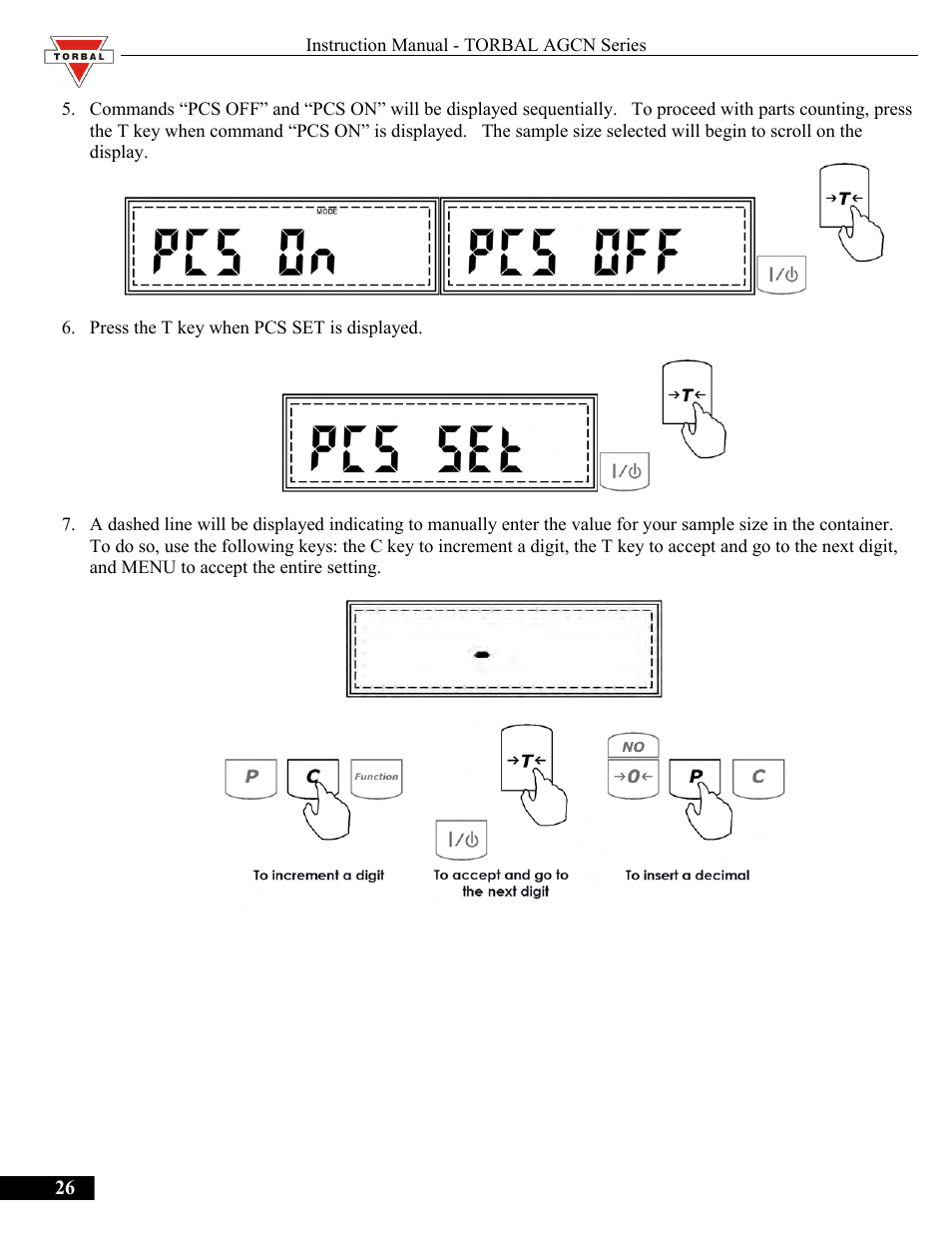 Torbal AGCN200 User Manual | Page 26 / 54