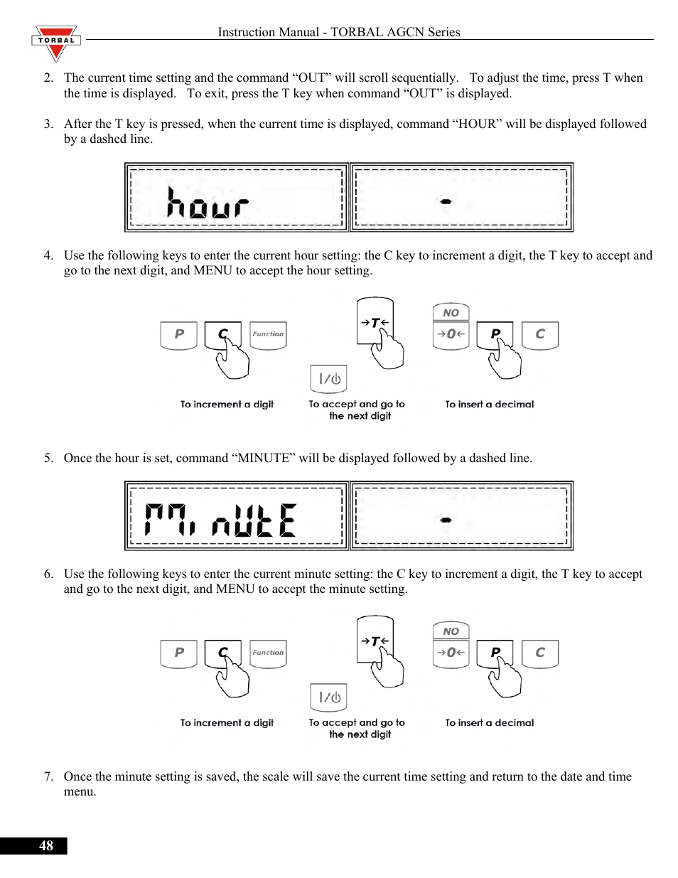 Torbal AGCN200 User Manual | Page 48 / 54