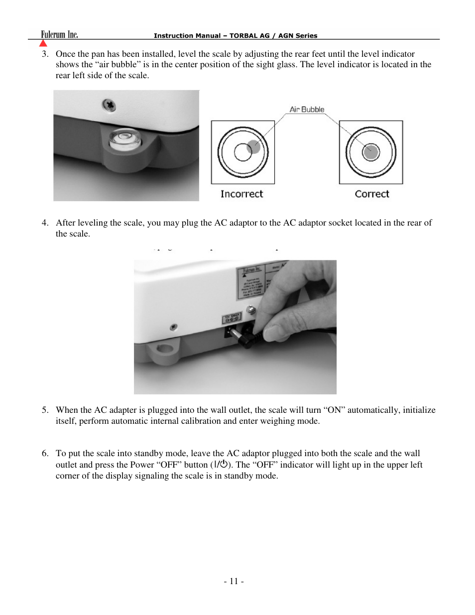 Torbal AGN100 User Manual | Page 12 / 73