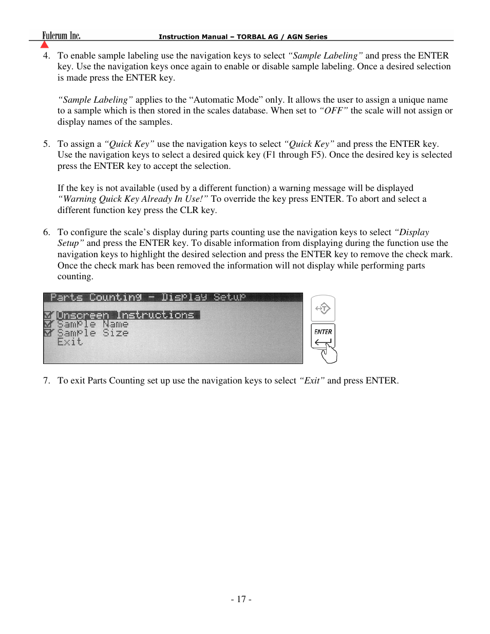Torbal AGN100 User Manual | Page 18 / 73