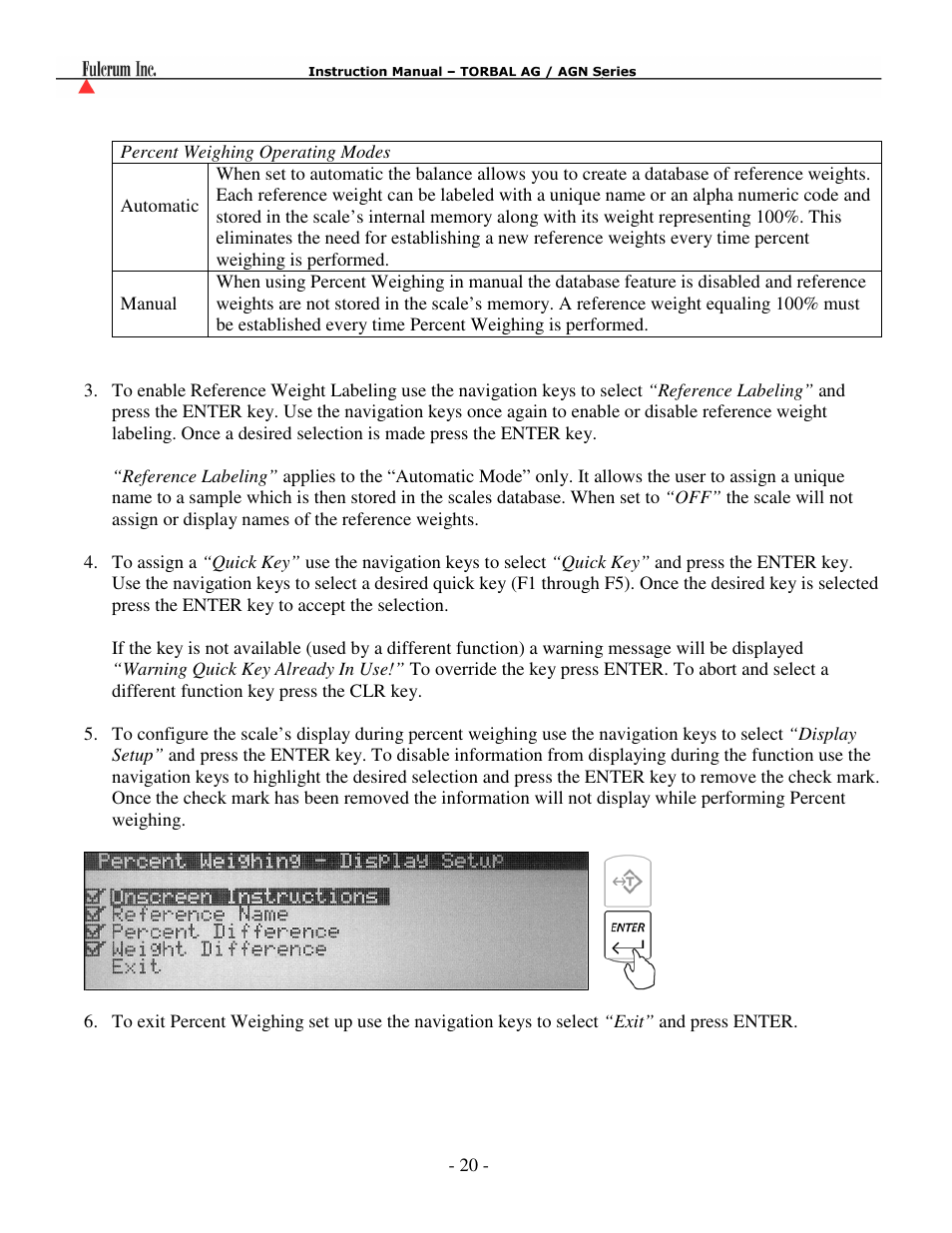Torbal AGN100 User Manual | Page 21 / 73