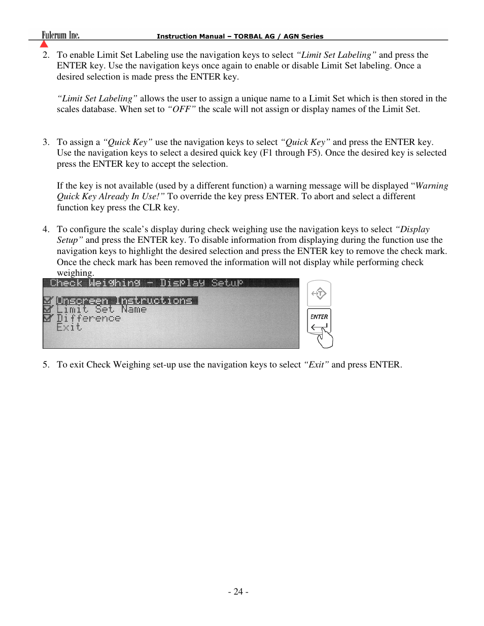 Torbal AGN100 User Manual | Page 25 / 73
