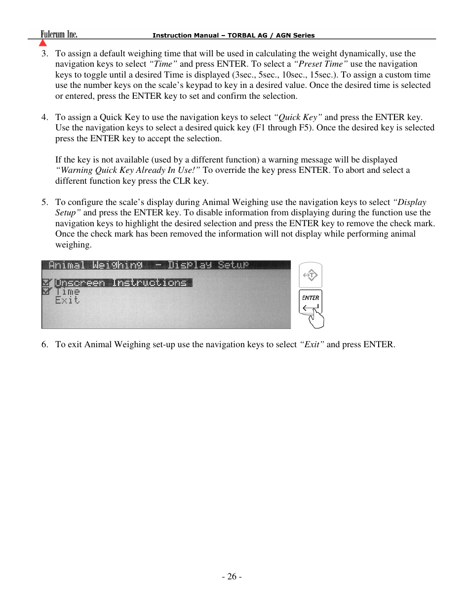 Torbal AGN100 User Manual | Page 27 / 73