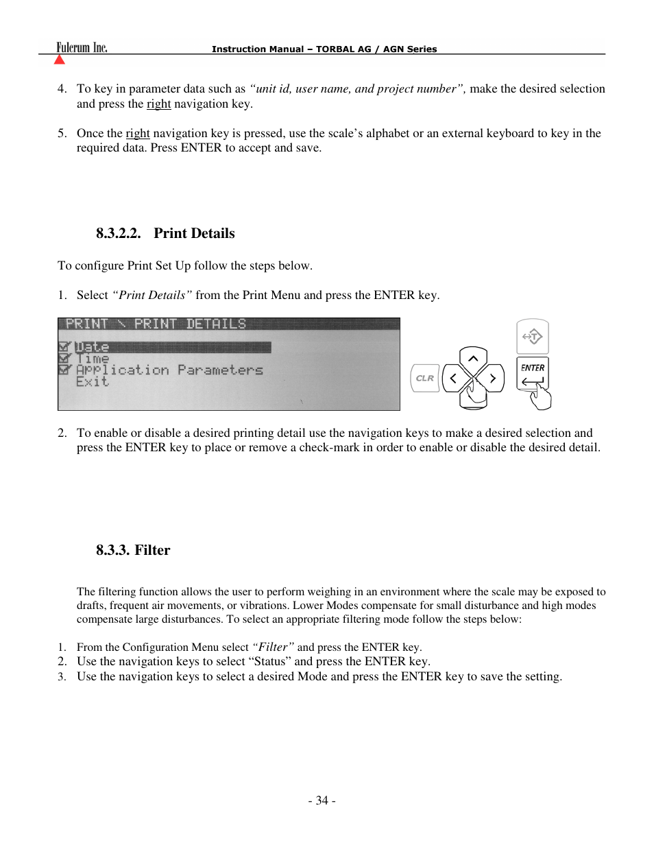 Print details | Torbal AGN100 User Manual | Page 35 / 73