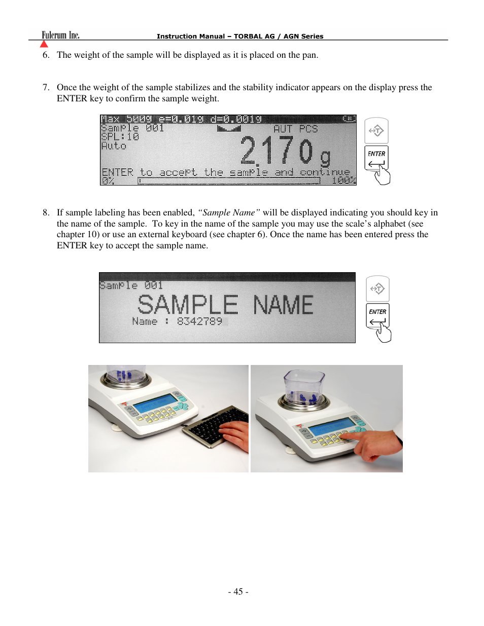 Torbal AGN100 User Manual | Page 46 / 73