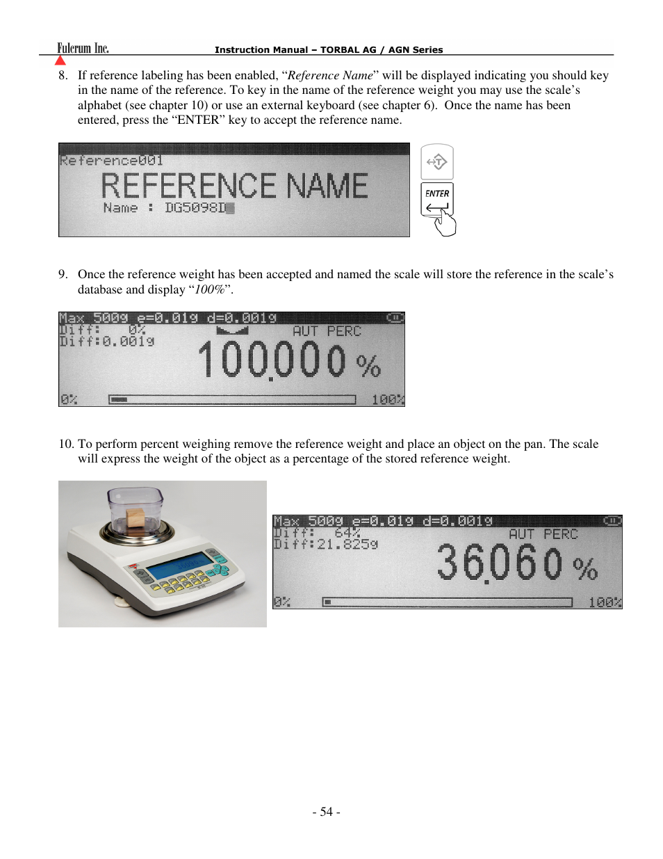 Torbal AGN100 User Manual | Page 55 / 73
