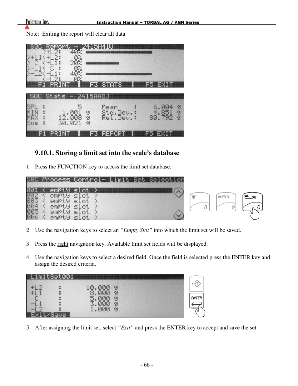 Torbal AGN100 User Manual | Page 67 / 73