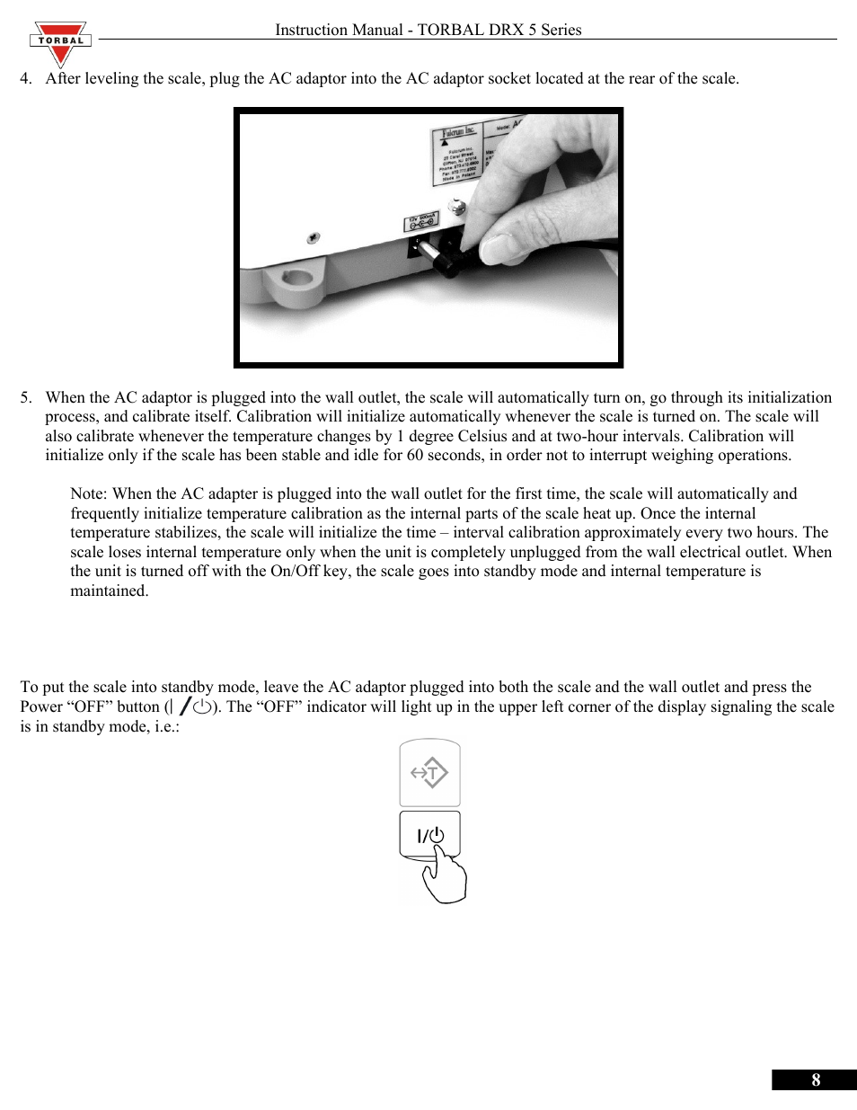 Torbal DRX300 Manual User Manual | Page 8 / 50
