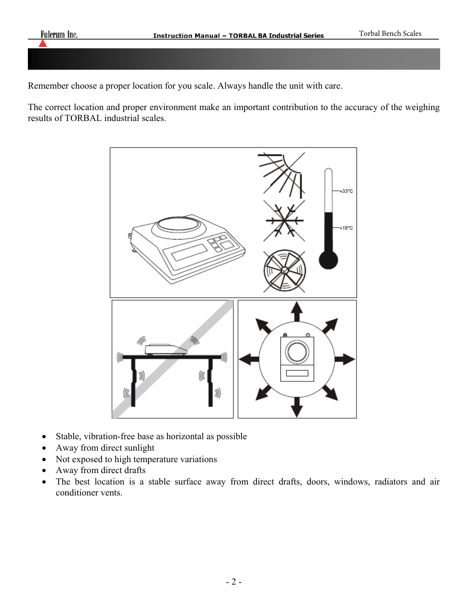 Torbal BA Bench Series User Manual | Page 2 / 57