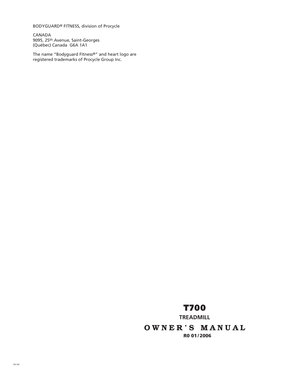 Bodyguard T700 User Manual | 36 pages