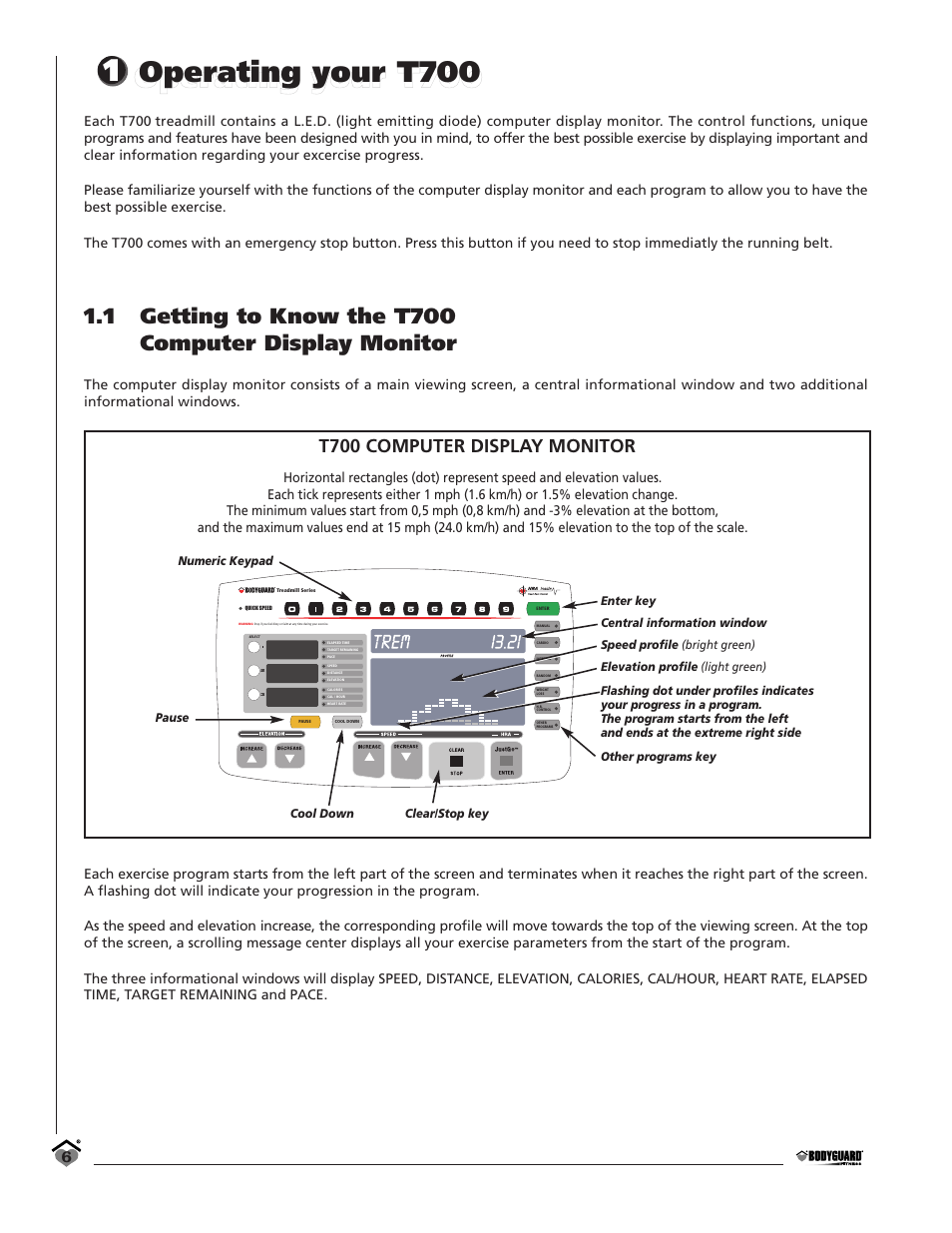 T700 computer display monitor | Bodyguard T700 User Manual | Page 6 / 36