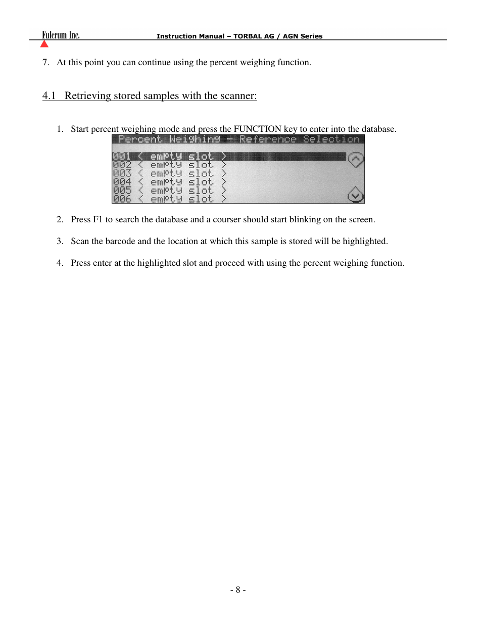 Torbal Connecting Barcode Scanner User Manual | Page 8 / 12