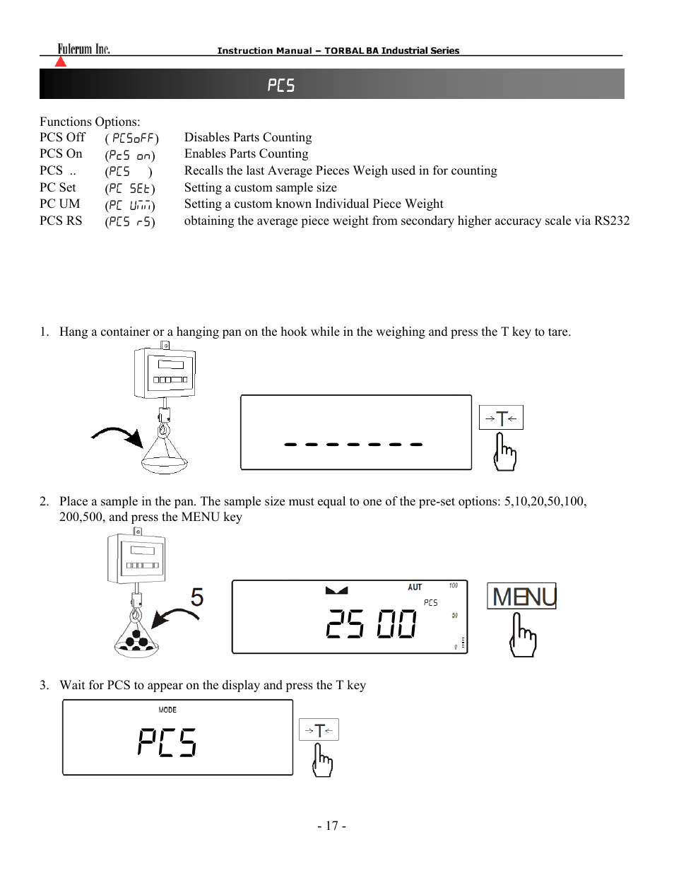 Torbal BAS Series User Manual | Page 18 / 59