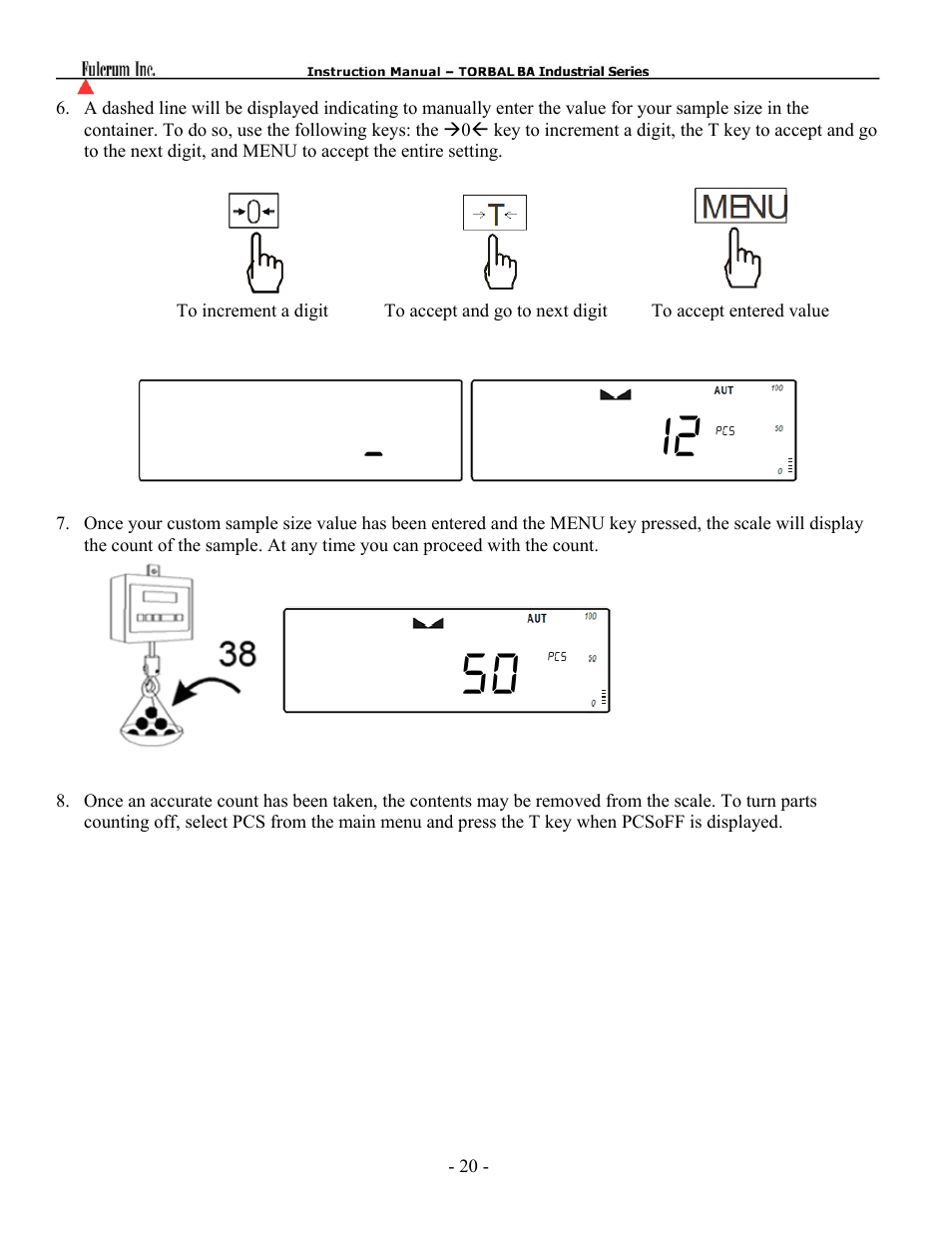 Torbal BAS Series User Manual | Page 21 / 59