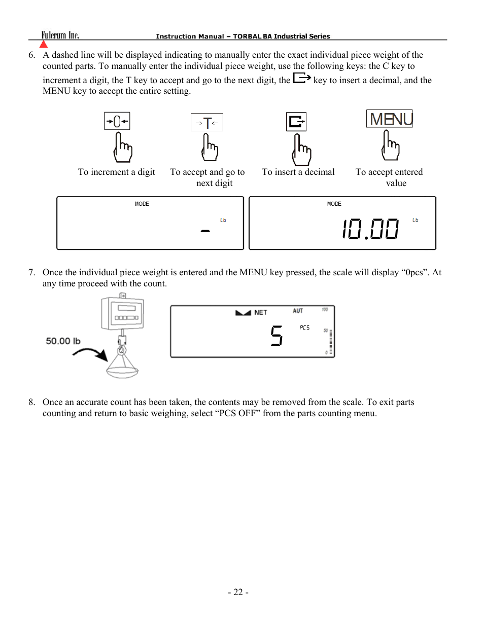 Torbal BAS Series User Manual | Page 23 / 59