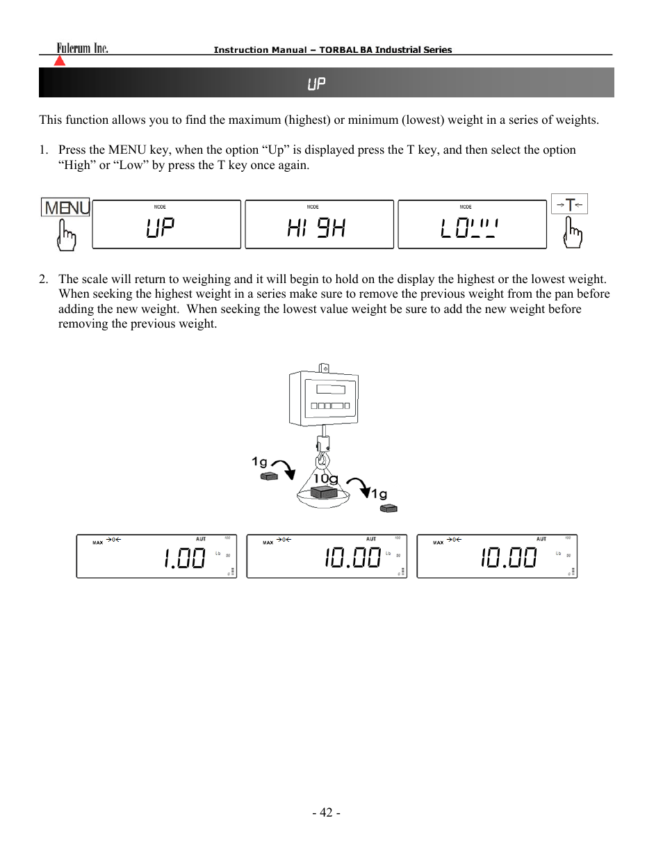 Torbal BAS Series User Manual | Page 43 / 59