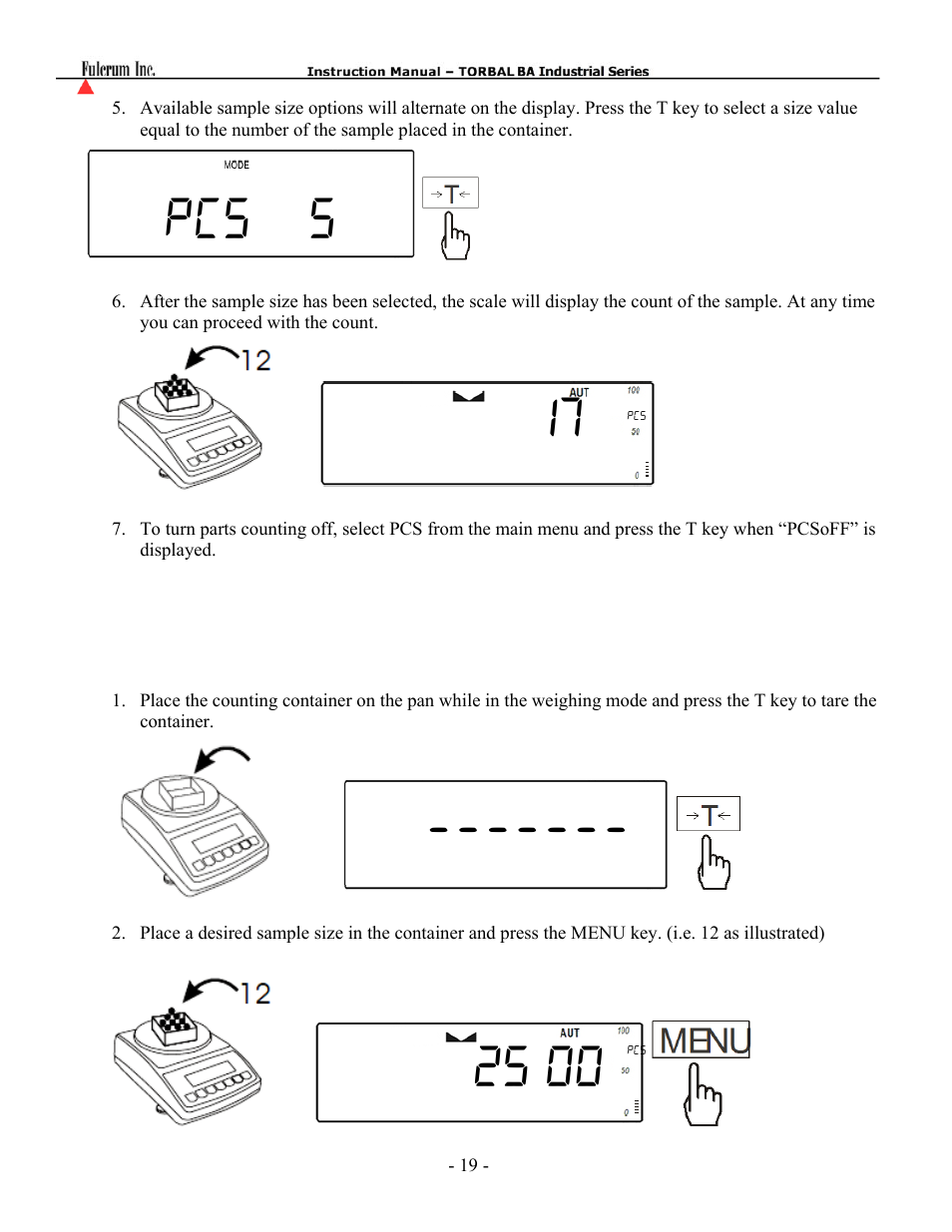 Pcs 5 17 | Torbal BTA Series User Manual | Page 20 / 62