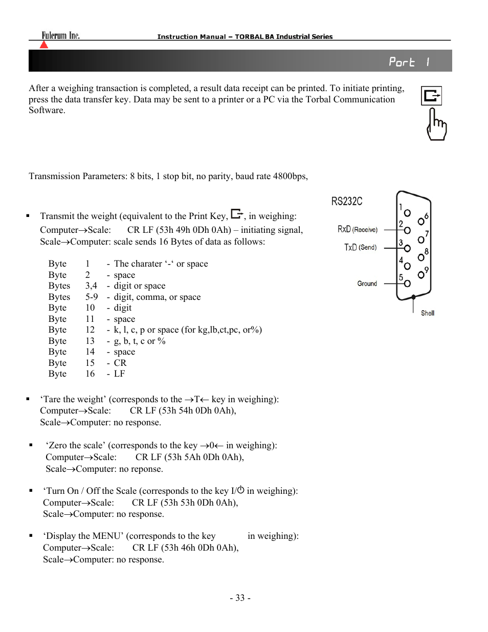 Torbal BTA Series User Manual | Page 34 / 62