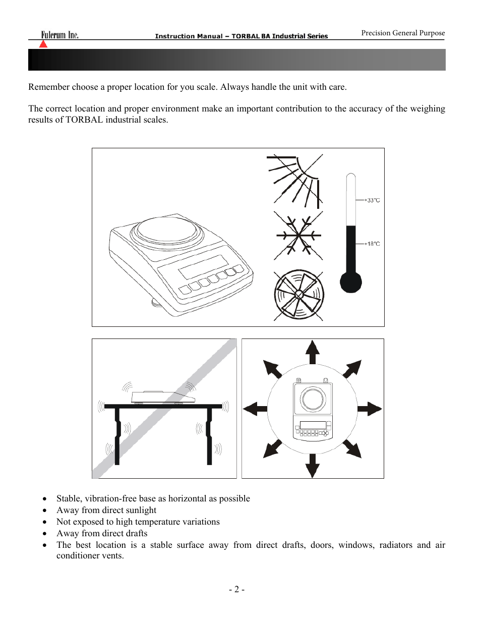 Torbal BT Precision Portable User Manual | Page 2 / 60