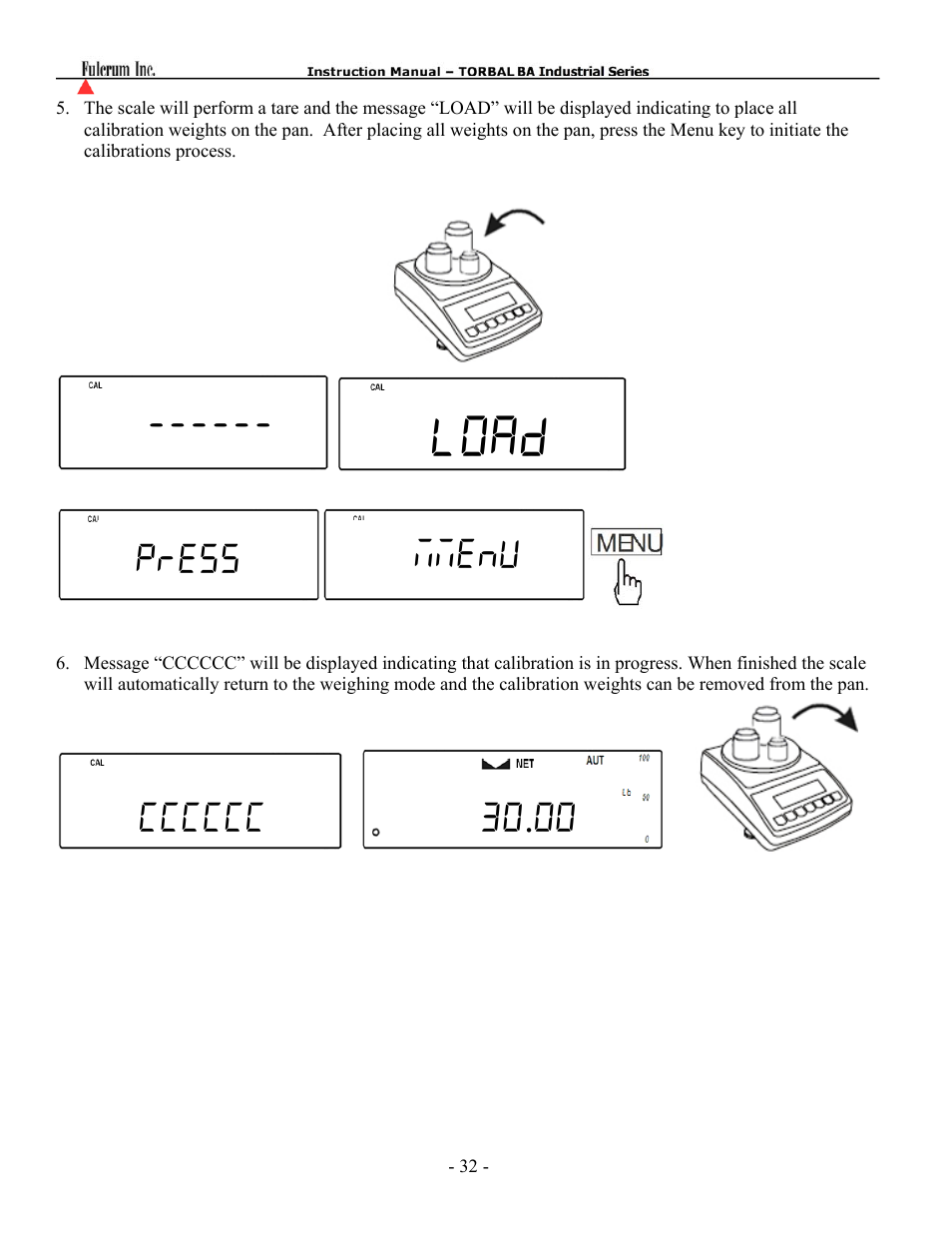 Load | Torbal BT Precision Portable User Manual | Page 32 / 60