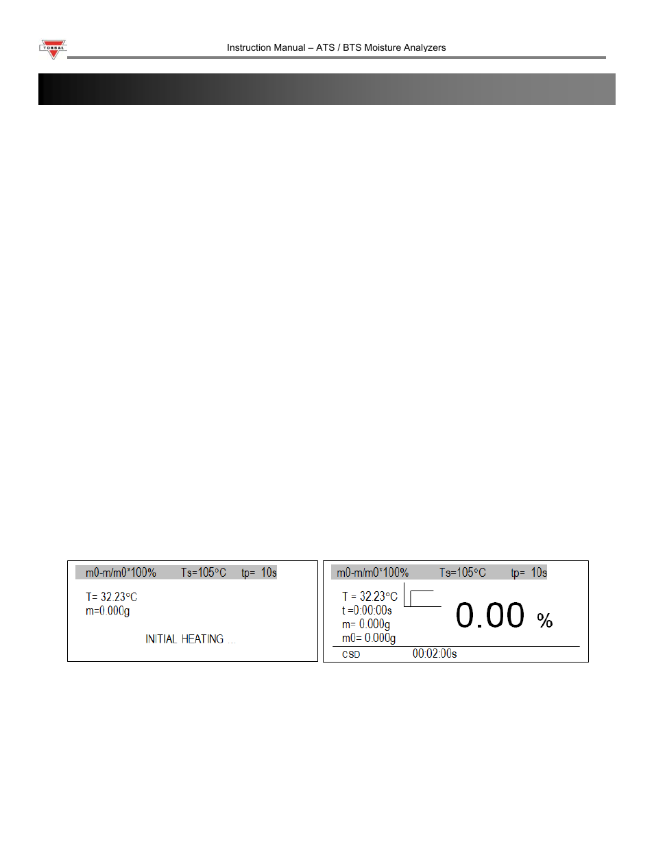 Chapter 6: unpacking and getting started | Torbal ATS120 User Manual | Page 11 / 39