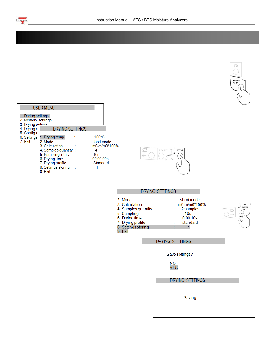 Torbal ATS120 User Manual | Page 13 / 39