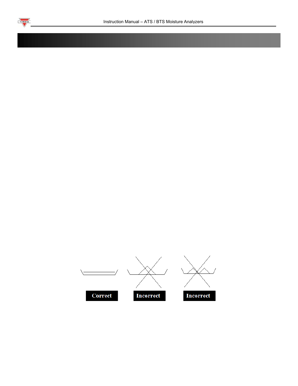 Chapter 9: preparing the sample | Torbal ATS120 User Manual | Page 16 / 39
