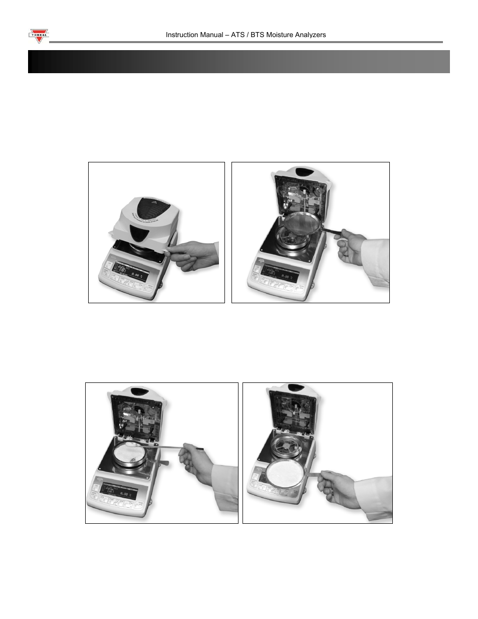 Chapter 10: performing moisture analysis | Torbal ATS120 User Manual | Page 17 / 39