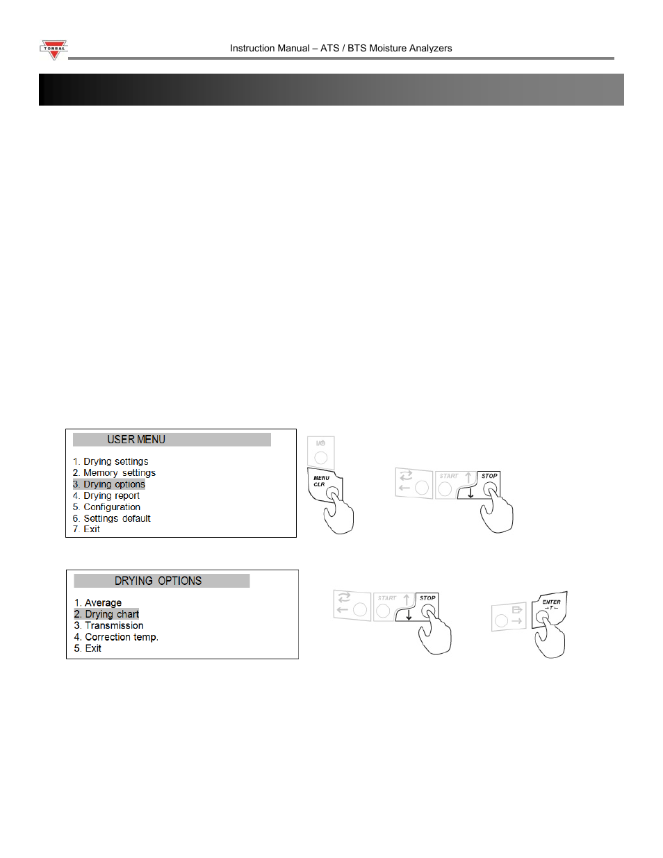 Torbal ATS120 User Manual | Page 19 / 39