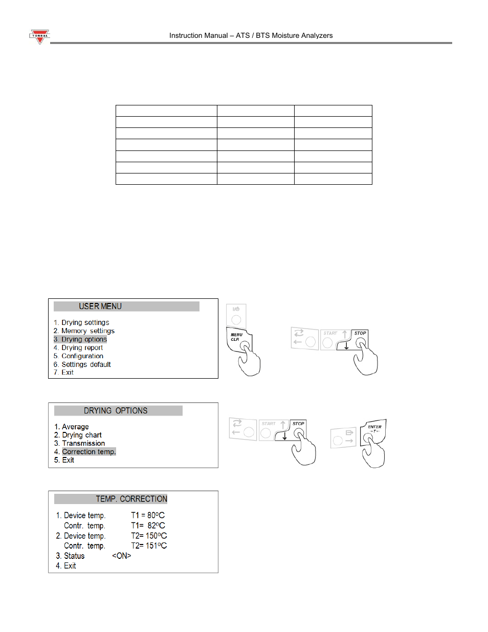 Torbal ATS120 User Manual | Page 23 / 39